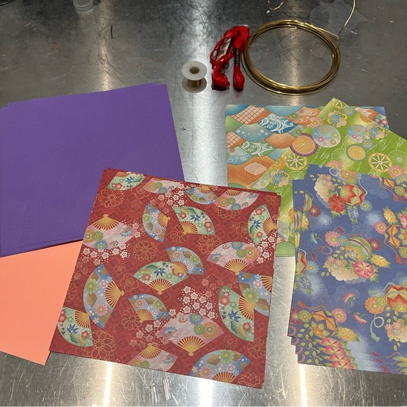 Origami Crane Kit: Paper Wire Thread - Picture 3 of 6